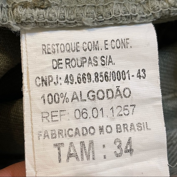 John John Olive Green Distressed Raw Hem Shorts - Picture 16 of 16